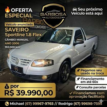 VOLKSWAGEN SAVEIRO 1.8 MI SPORTLINE CS 8V FLEX 2P MANUAL G.IV